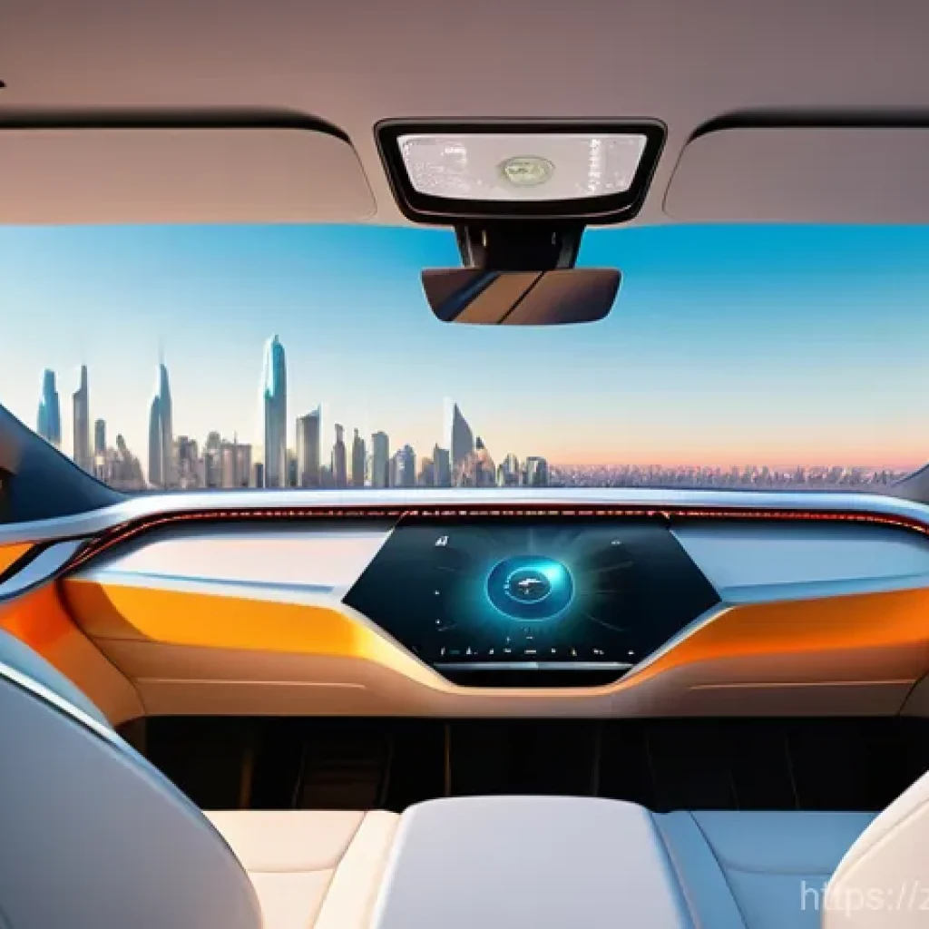 교통분야 직업 변화와 자격증 필요성 - **Prompt: Futuristic Autonomous Vehicle Interior - Relaxing Commute**
"A serene and luxurious in...